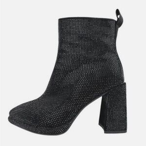stefaniya nina Women's rhinestone Ankle Boots